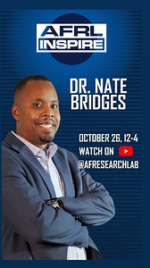 1K views · 11 reactions | Meet our next AFRL Inspire speaker, Dr....