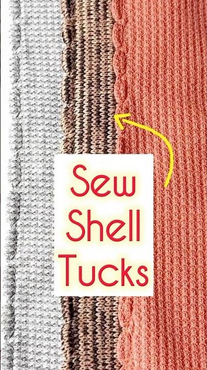 Shell Tuck Sewing Tutorial 🧵 🤩