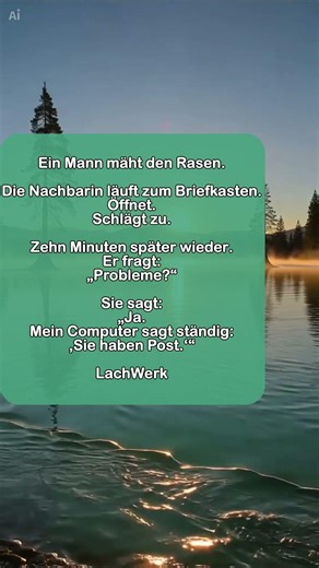 Computer sagt „Sie haben Post“ 📬😂