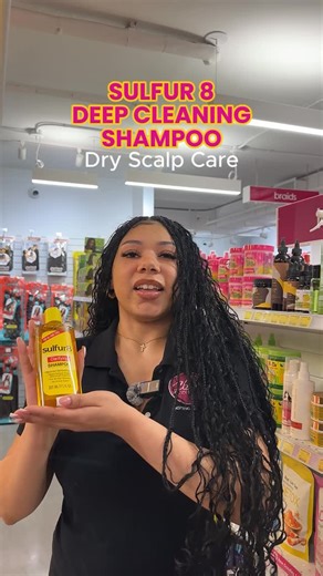 The secret to healthy curls? Balance. Cleanse with Sulfur 8, then follow up with a hydrating shampoo to keep your scalp fresh and your strands moisturized. ✨ | Cloré Beauty Supply