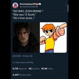 ok so as per promise, here's me going through all the "She was 17 Scott" Scott Pilgrim memes I can find (I still got a handful to go through and this is only half the video so check out the FULL video on my channel, it should've dropped now and I'll DEFINITELY do a pt2 :D