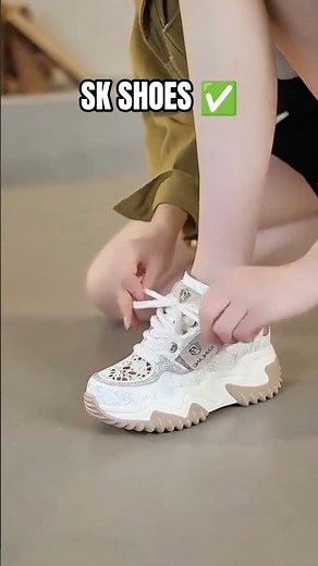 Women's White Chunky Platform Sneakers | Hollow Lace-Up Dad Shoes | Fashion Casual Shoes