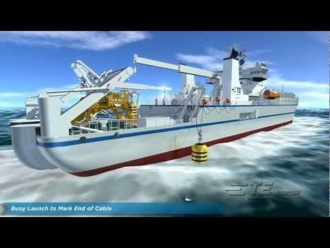Repair Animation - Undersea Fiber Optic Cable System.