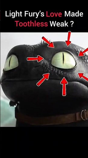 Toothless Secretly Going BLIND in How to Train Your Dragon ? #shorts