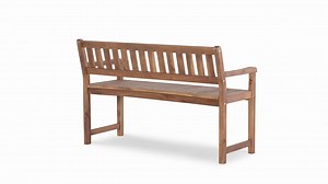 Linon Home Decor Caitlyn 45 in. 2-Person Acorn Brown Wood Outdoor Bench THDOD4447