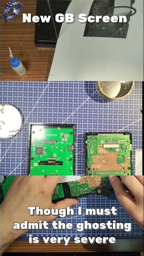 GB Screen Mod #retrogaming #gaming #hardware #gb #gameboy