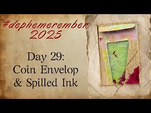 DIY Coin Envelopes in 3 Styles + Ink #dephemerember