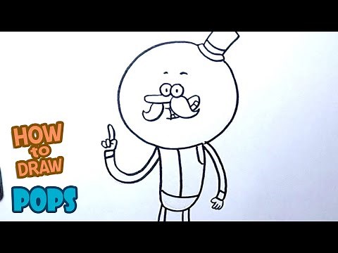 How to Draw Pops | Drawing Regular Show | Drawing Cartoon
