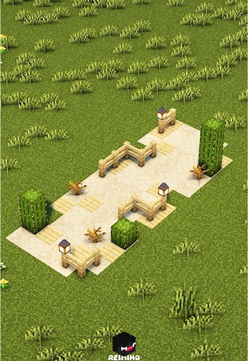 Here’s a simple desert biome pathway! #minecraft #reimiho #fyp #mcbuilds #minecraftdesign #tips