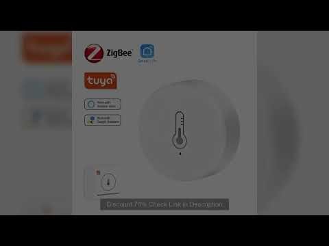 Tuya Zigbee 3.0 Temperature And Humidity Sensor Remote Monitor By Smart Life APP Battery Powered Wor
