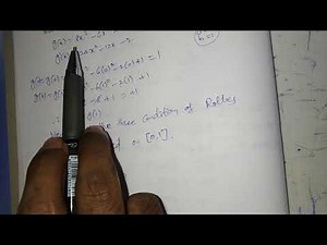 Calculus (Rolles theorem) problem part 7