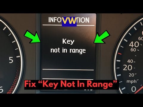 How To Fix VW "Key Not In Range" Warning?