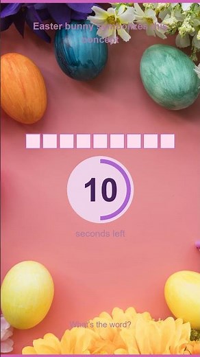 Easter moment with our 1-minute Crossword Challenge