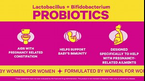 Pink Stork Prenatal Probiotic for Women with 50 Billion CFU | Vitamin B6 & Prebiotics | Pregnancy Probiotics for Morning Sickness | Digestive, Immune, & Gut Health | Vegan & Gluten-Free | 30 Capsules