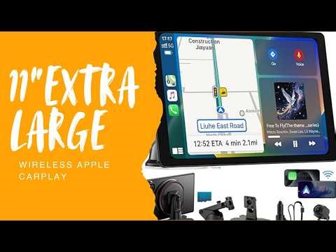 11" Extra Large Wireless Apple CarPlay Screen – Ultra-Slim Smart Car Display