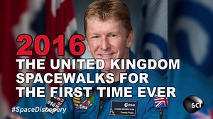 41K views · 1.6K reactions | Today Tim Peake became the first British astronaut to perform a spacewalk. Here are a few other historical space moments! #FlashbackFriday | Science Channel | Facebook
