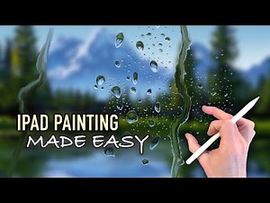 HOW TO PAINT RAIN DROPS ON GLASS - iPad painting tutorial in Procreate