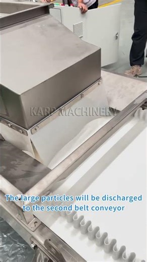 Conveying and sieving production line