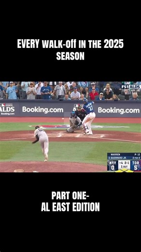 enjoy! ALL AL EAST WALK OFFS OF THE 2025 SEASON. posting these type of videos until MARCH 26 which division should be next? #baseball #mlb #aleast #majorleaguebaseball #fyp @Baltimore Orioles @Boston Red Sox @Yankees @TAMPA BAY RAYS @Toronto Blue Jays @MLB