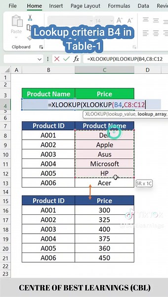 How to use Double Xlookup function in excel #excel #exceltips #exceltutorial #learnexcelontiktok #excelhelp #productivityhacks #spreadhseetskills #microsoftexceltutorial #fyp #fypage #fypppppppppppppp