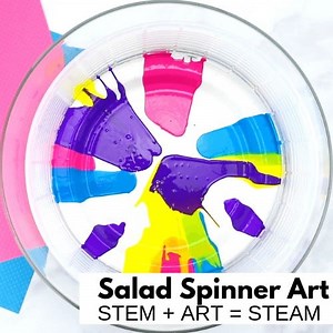 Super Fun Salad Spinner Art