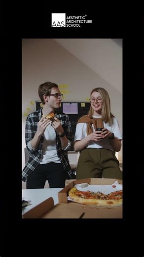 studio fridge! coffee & pizza 😂😂