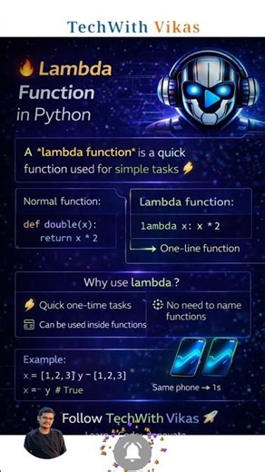 Lambda Function 🤯 | Python Ka Shortest Function Explained