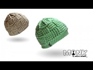 Crochet hat - Basketweave Beanie (english)