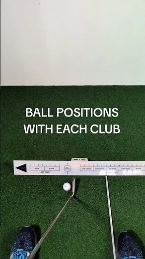 P.O.V Is your ball position correct with each club? driver to wedge🏌️