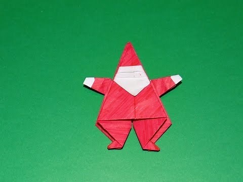 How To Make An Origami Santa Claus