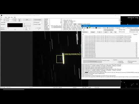 Demonstration of the "track and stack" function of the ASTAP program.