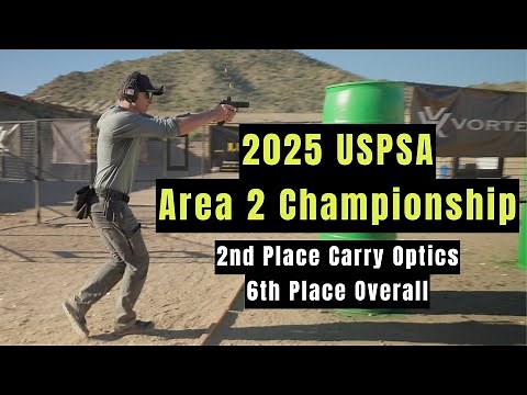 2025 USPSA Area 2 Championship - 2nd Place Carry Optics - Glock 17 Gen 5 - Trijicon SRO