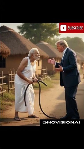 Modi vs Trump: Air Pump Comedy in Indian Village – Hilarious Short Film 😂🎈, #modi #trump #viral #ai