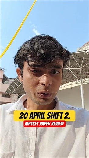 20 April shift 2 Mhtcet paper analysis | Mhtcet 2026 paper Solution #mhtcet2026 #cetcell #vjti #coep