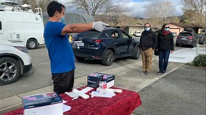 'Matter of equity': Sonoma community advocate hosts drive-thru COVID test site in his driveway