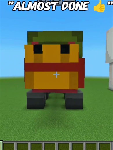 Minecraft game but I build a statue of a snifer #minecraft #gaming #shorts #statueofsnifer