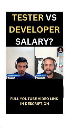 Software Tester vs Developer Salary | QA Engineer Salary #shorts #ytshorts #salary #softwaretesting