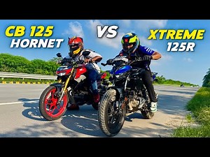 Honda CB 125 Hornet Vs Hero Xtreme 125R Drag Race || K2K Motovlogs