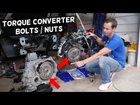 HOW TO REMOVE OR ACCESS TORQUE CONVERTER BOLTS NUTS AND FLYWHEEL BOLTS OR NUTS