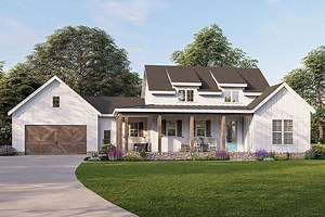 Modern Farmhouse Plan - 1,337 Square Feet, 2 Bedrooms, 2 Bathrooms | Floor Plan #009-00310 | America's Best House Plans