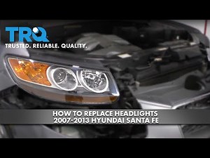 Comment démonter les phares avant sur la Hyundai Santa Fe?