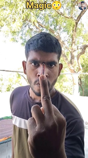 Pencil 🖕 see finger magic tricks 😳 tutorial 🤯