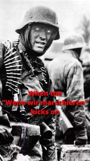 When the "Wenn wir marschieren" Kicks On #ww2 #ww2memes #hellletloosefunny