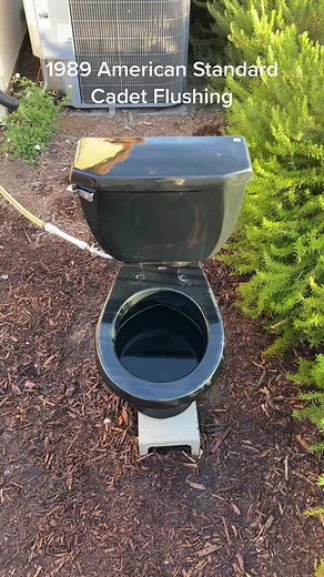 1989 American Standard Cadet Flushing! Manufactured: March 7, 1989. #toilet #toilets #toiletflush #toiletsflushing #oldtoilet #americanstandard #americanstandardtoilet #black #blacktoilet #cadet #cadettoilet #1980 #1980s #1989 #toilettok #plumbing #aftplumbing
