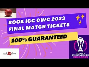 BookMyShow | How to book tickets easily | ICC CWC Mens 2023 | Special Link | Book 100% Guaranteed