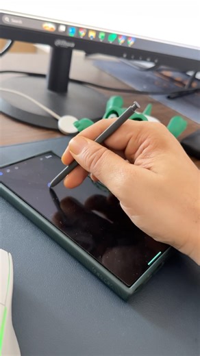 Samsung galaxy s24 ultra screen off memo auto shape heart ❤️