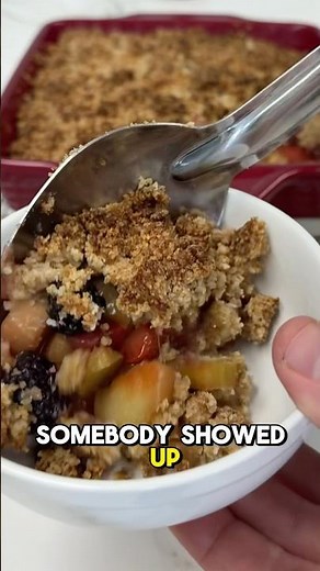 Rhubarb Crisp | GF, Oat-free, No starch, RSF, V, Low Carb