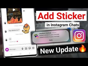 How to use sticker in instagram chat | add sticker instagram new feature | instagram updates