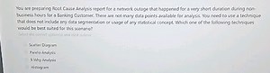 You are preparing Root Cause Analysis report for a network cuta... | Filo