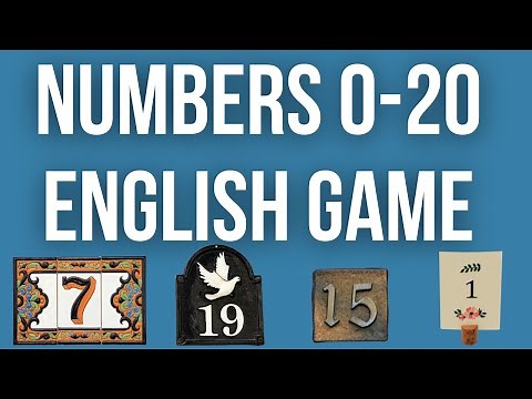 Numbers 0-20 English Practice Game | Easy English Game for Beginners